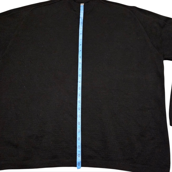 Tommy Hilfiger Sweater Italy Black Crewneck Classic Business Casual Office 2XL - Picture 8 of 9